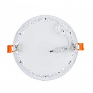 Dalle LED Ronde extra plate 9w Cadre Blanc