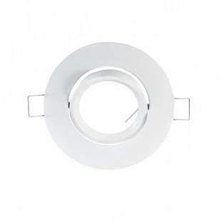 Support plafond Rond Inclinable Blanc Ø92 mm