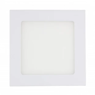 Dalle  LED Carrée Extra Plate  20W CADRE BLANC