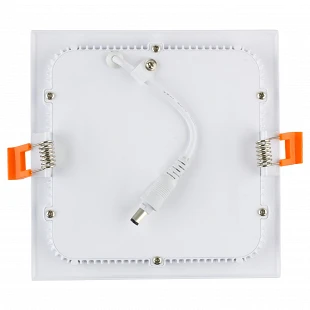 Dalle  LED Carrée Extra Plate  20W CADRE BLANC