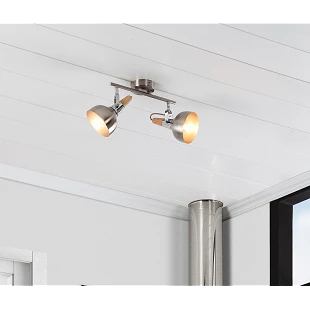 Lampe de Plafond Orientable style industriel 2 Spots