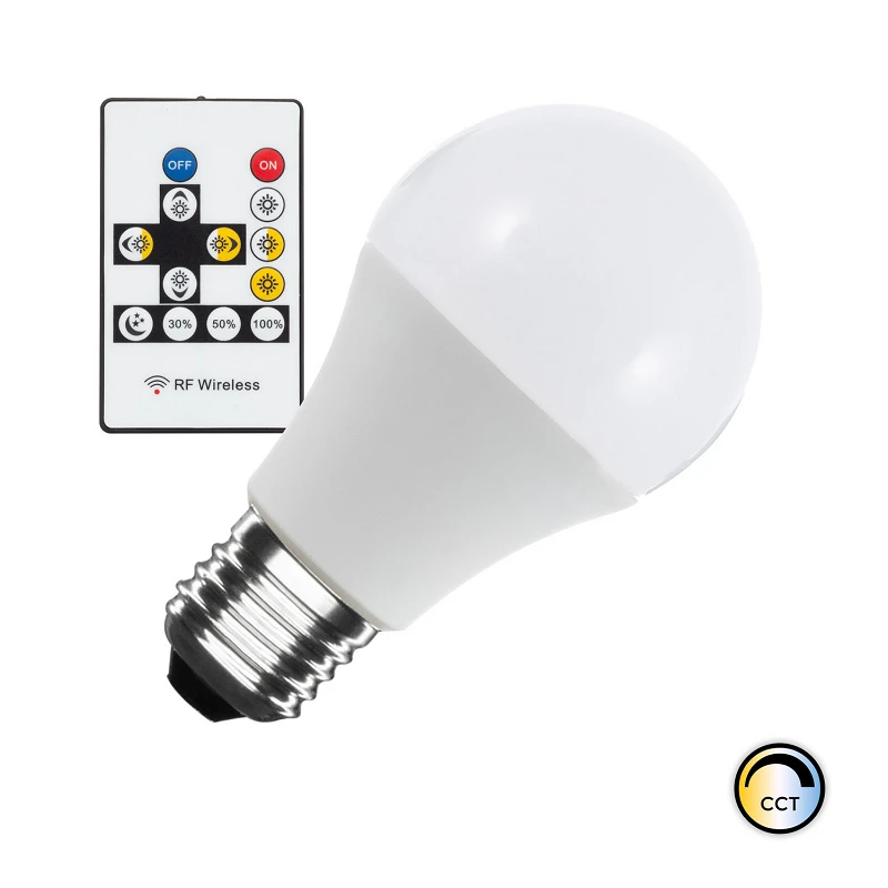 Ampoule LED A60 CCT Sélectionnable E27 Dimmable 9W