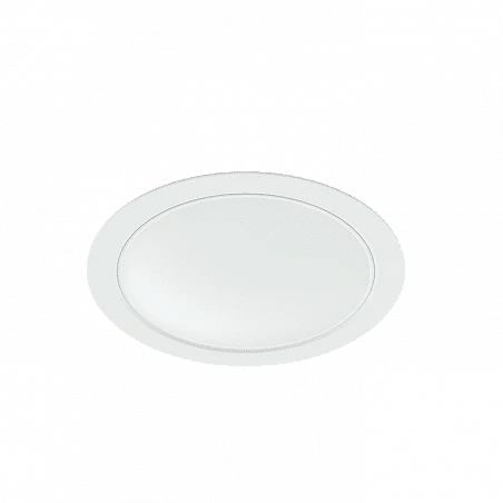 Spot dowlight rond blanc NOI LED 14W 220/240V. 100° decoupe 125mm ext 150mm